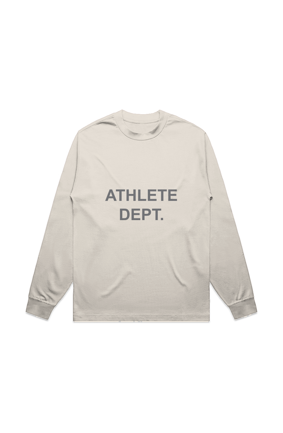 ATHLETE UNISEX HEAVY L/S TEE ECRU
