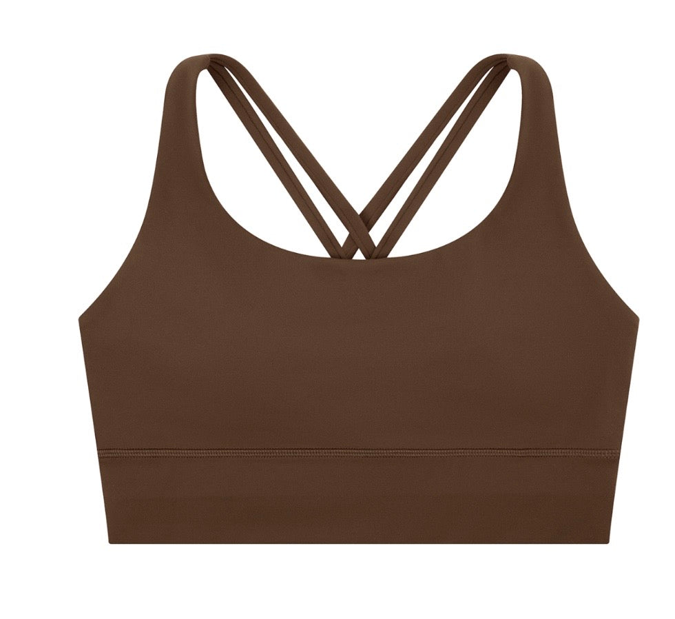 Women's Iconic Criss Cross Bra Cocoa