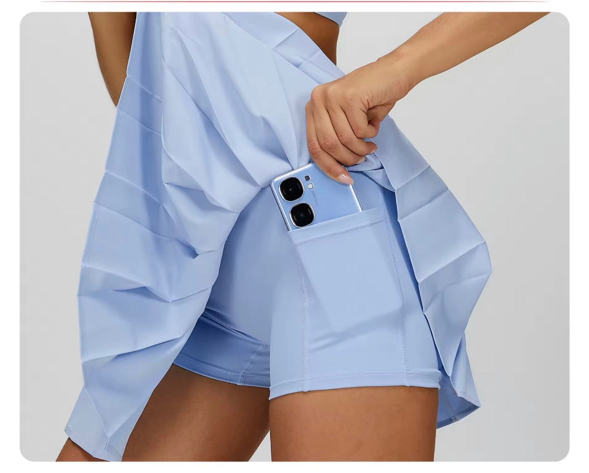 Limitless Court Skirt Ice Blue