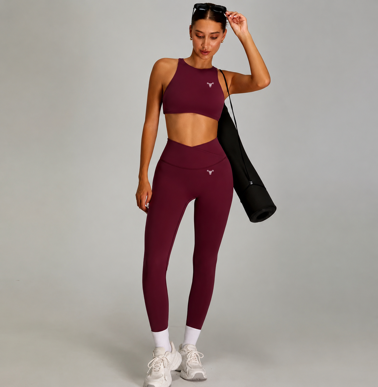 Limitless Crossover Legging Bordeaux