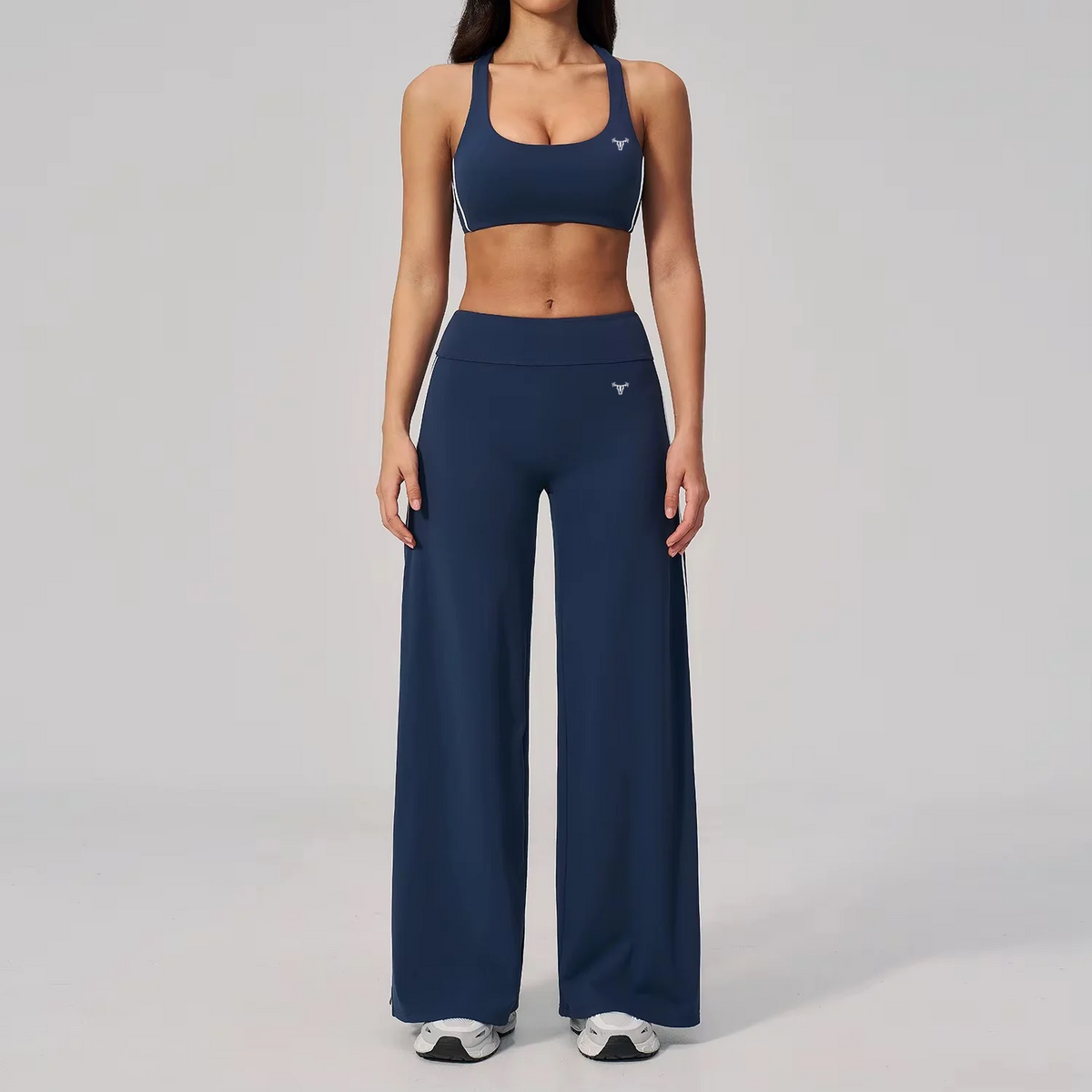 PRE-ORDER Limitless Varsity Wide Leg Pants Midnight