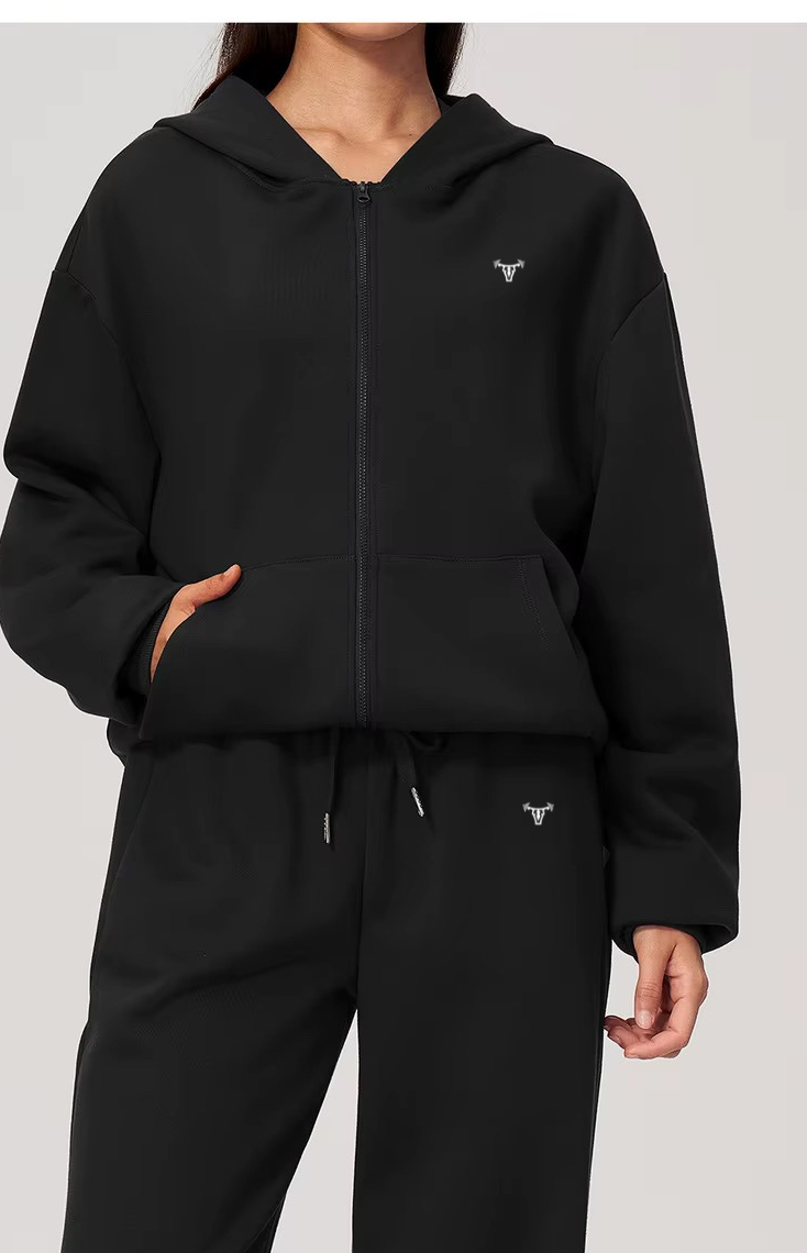 PRE-ORDER Iconic Off-Duty Zip Up Hoodie Noir