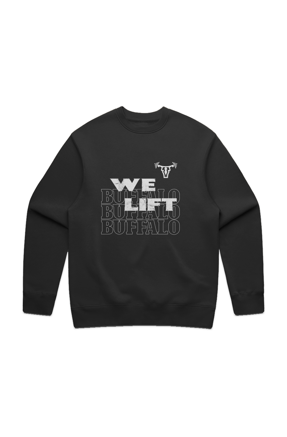 WE LIFT RELAX CREW BLK/WHT