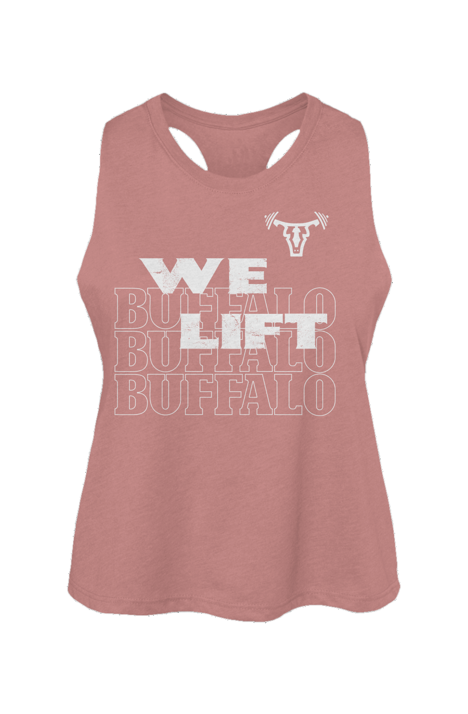 Women's WE LIFT Racerback Cropped Tank MAUVE