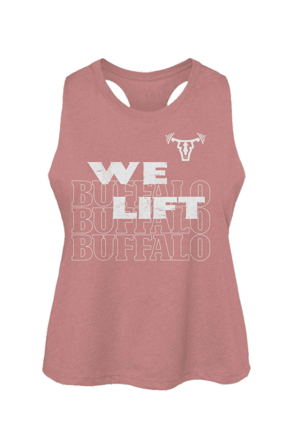 Women's WE LIFT Racerback Cropped Tank MAUVE