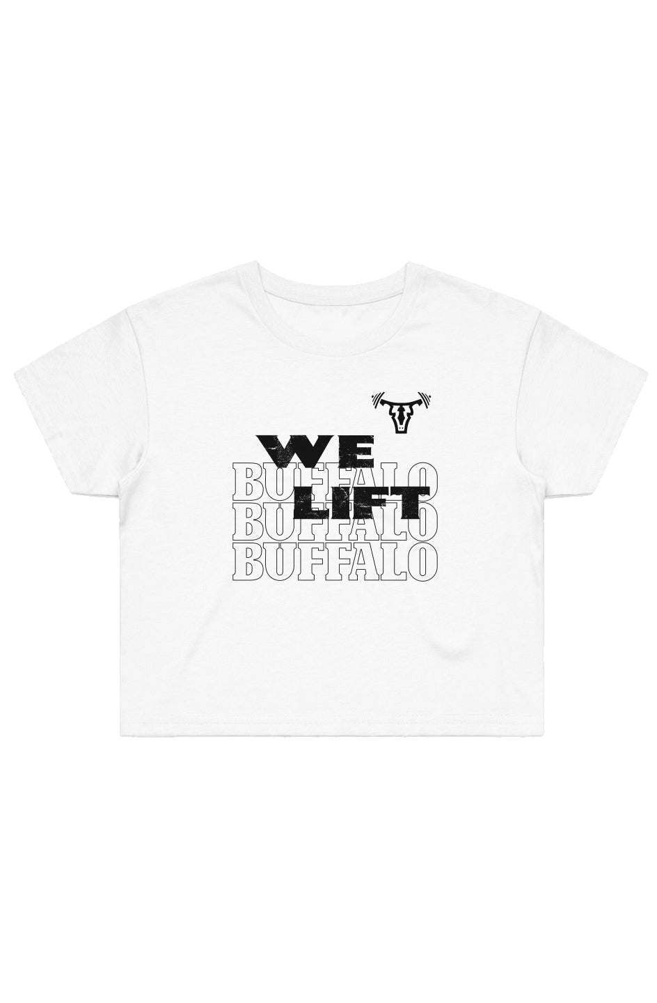 WE LIFT Street Crop Tee WHT