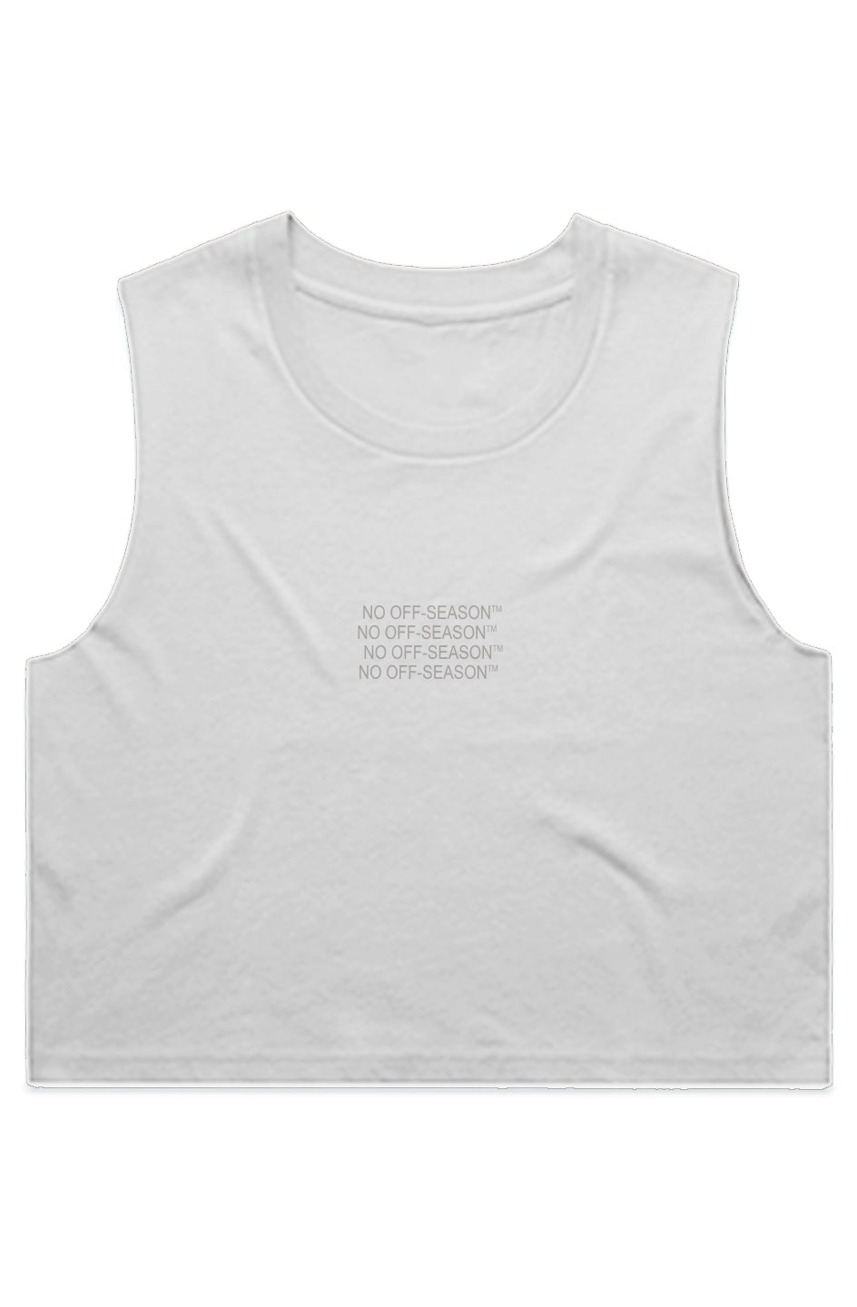 NO OFF SZN WO'S CROP TANK WHT
