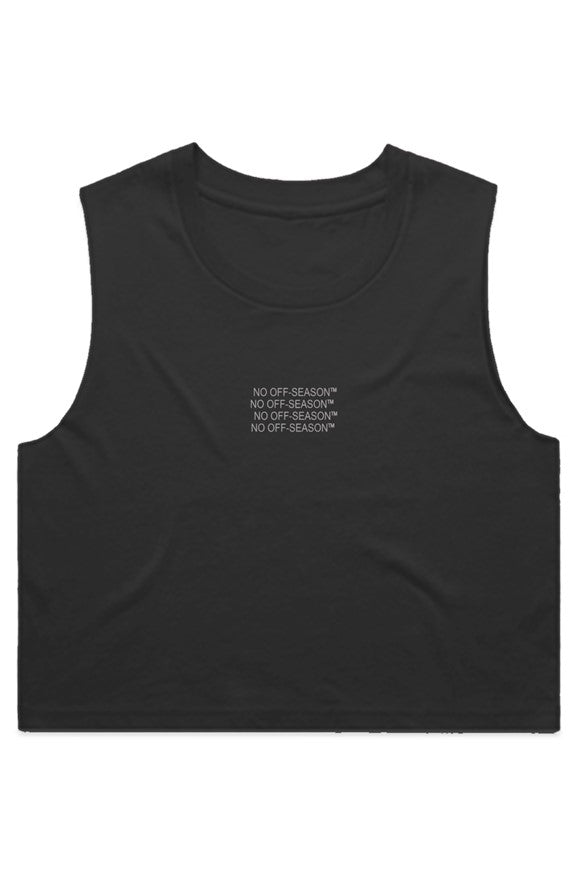 NO OFF SZN WO'S CROP TANK BLK