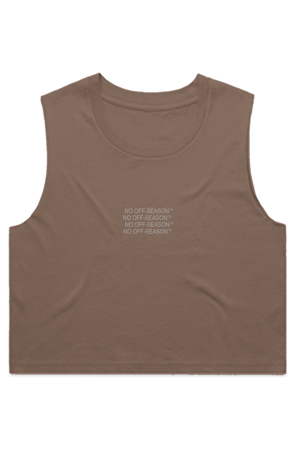 NO OFF SZN WO'S CROP TANK MOCHA