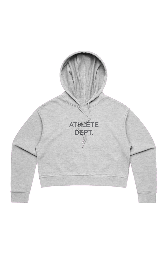 ATHLETE CROP HOOD GREY