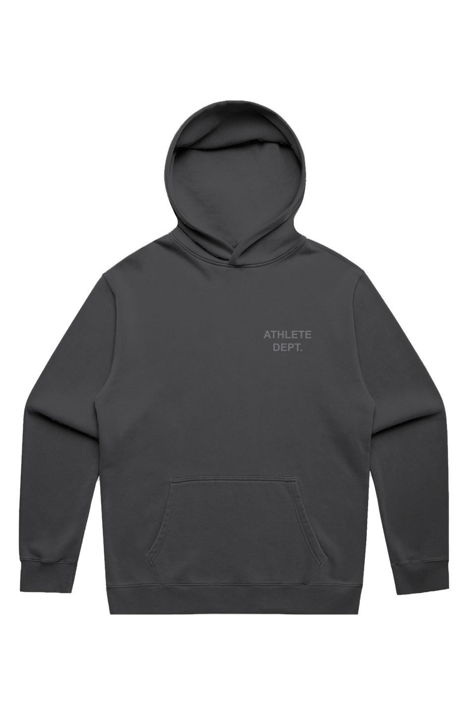 ATHLETE UNISEX FADED HOOD BLK/GREY EMB