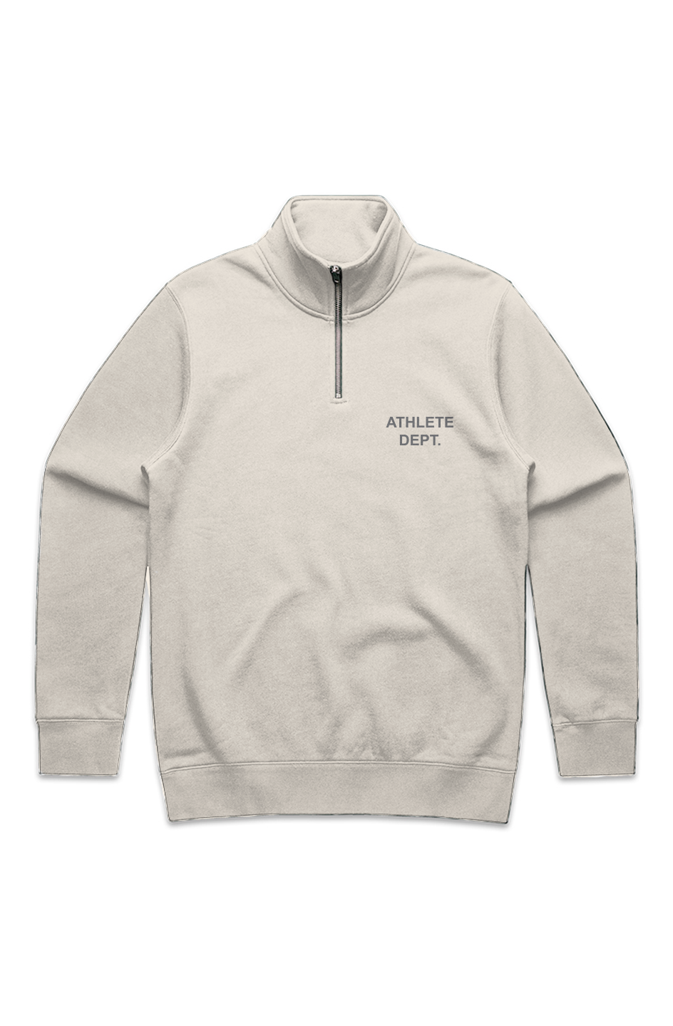 ATHLETE UNISEX HALF ZIP ECRU
