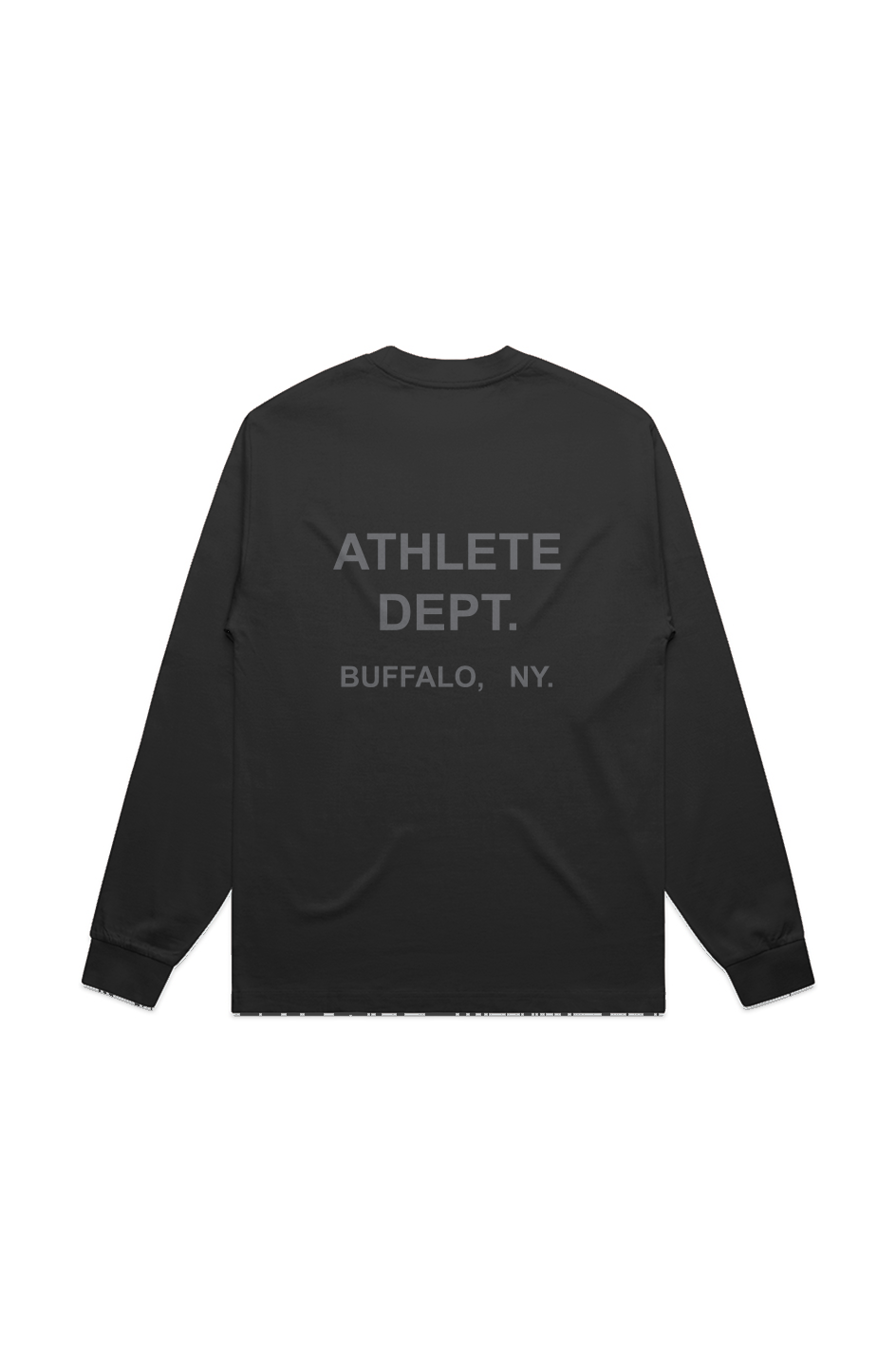 ATHLETE UNISEX HEAVY L/S TEE BLK/GREY