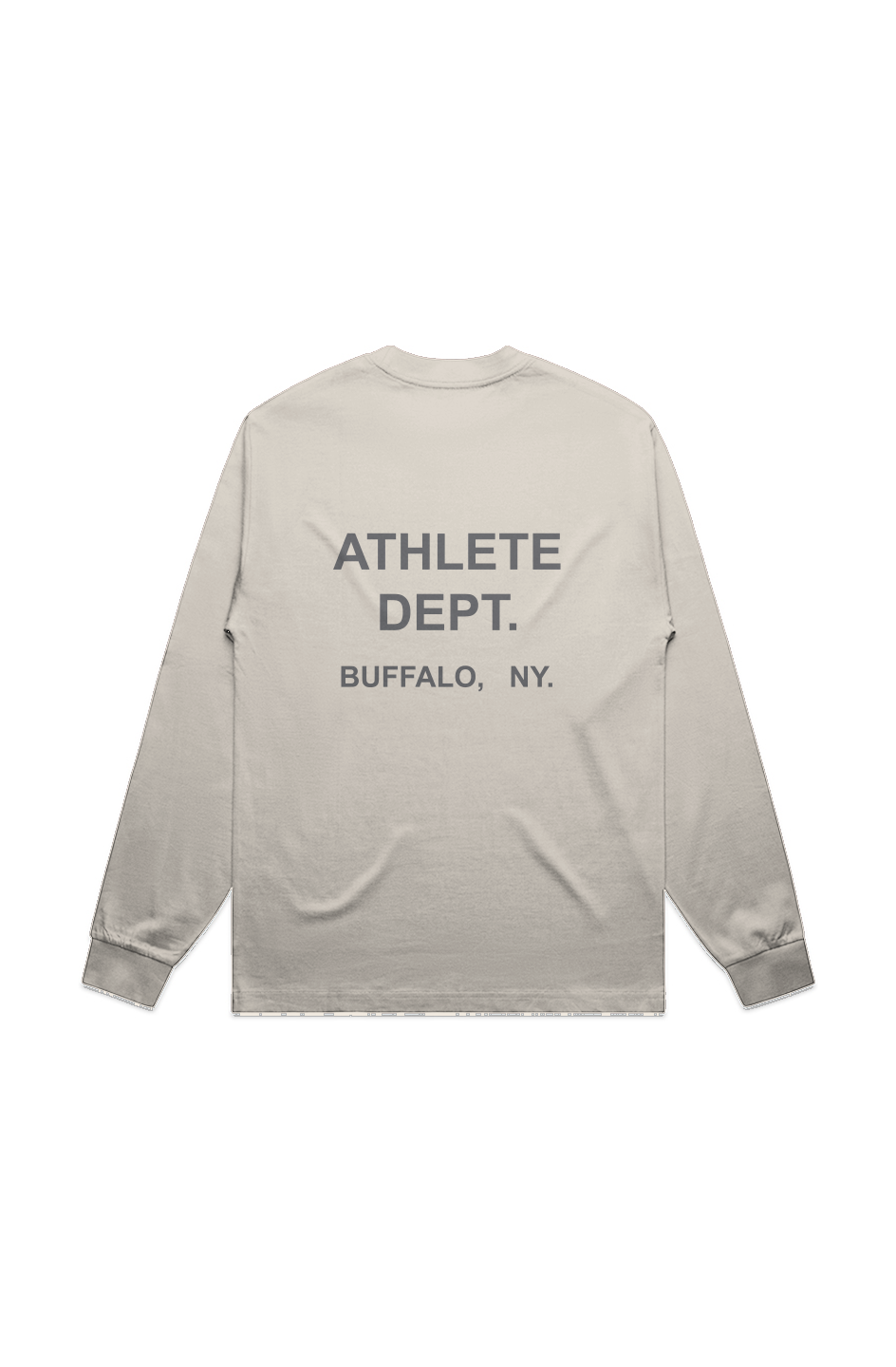 ATHLETE UNISEX HEAVY L/S TEE ECRU