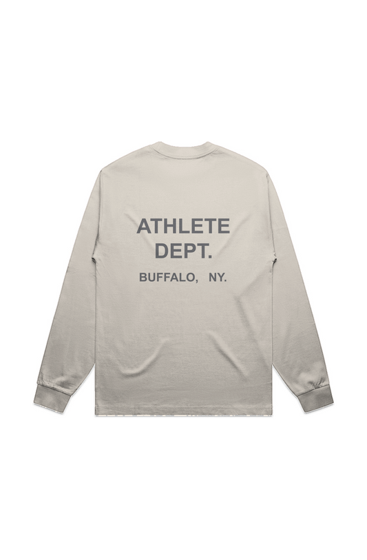 ATHLETE UNISEX HEAVY L/S TEE ECRU