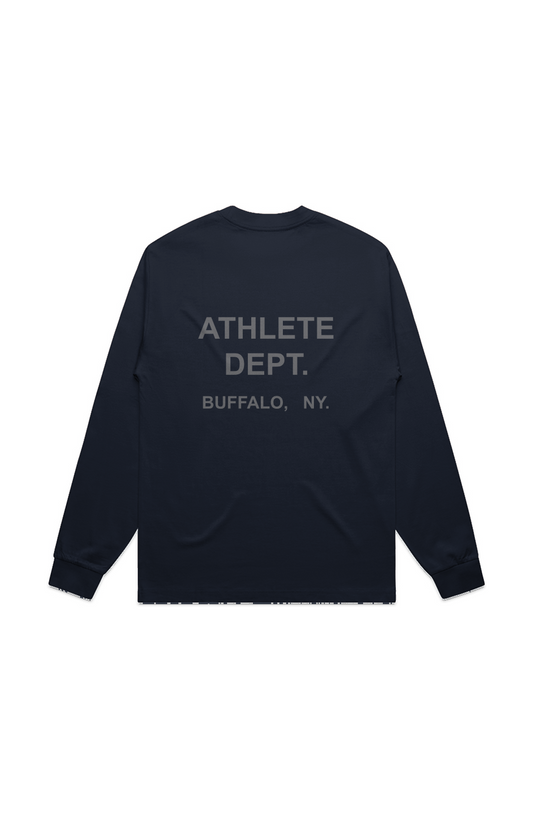 ATHLETE UNISEX HEAVY L/S TEE MIDNIGHT