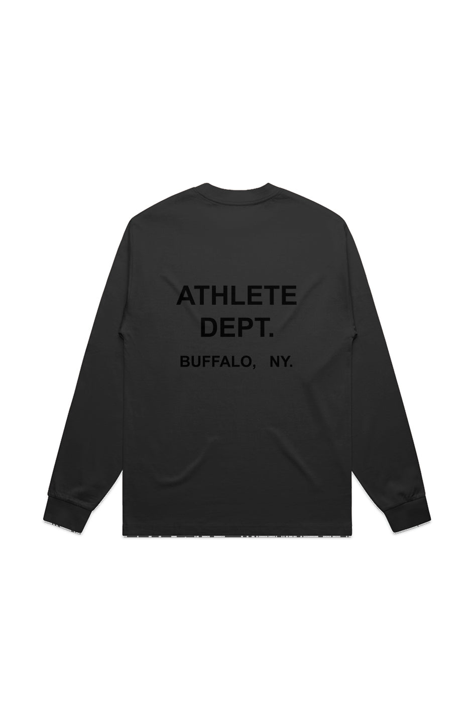 ATHLETE UNISEX HEAVY L/S TEE BLK/BLK
