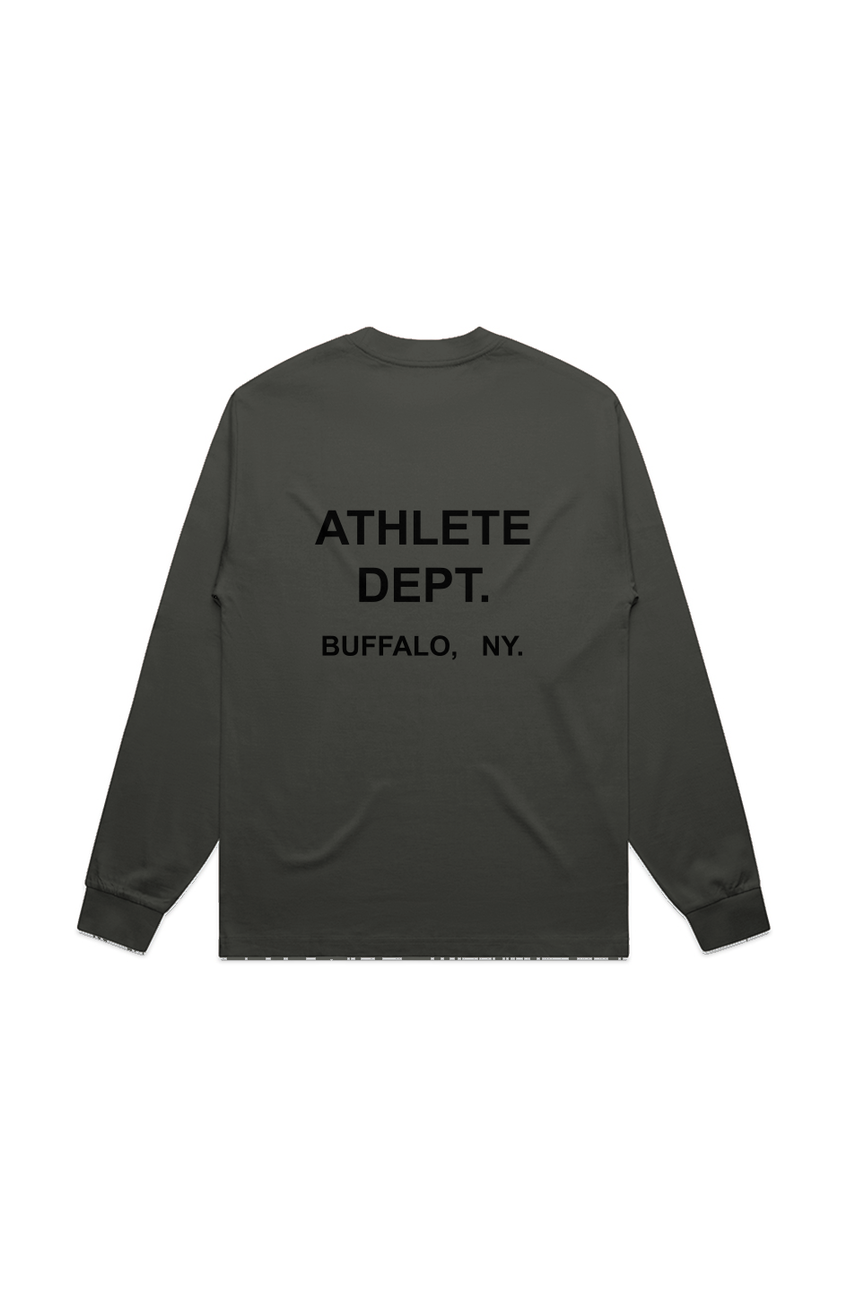 ATHLETE UNISEX HEAVY L/S TEE CYPRESS/BLK