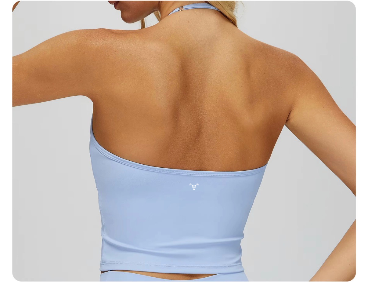 Limitless Court Halter Bra Ice Blue