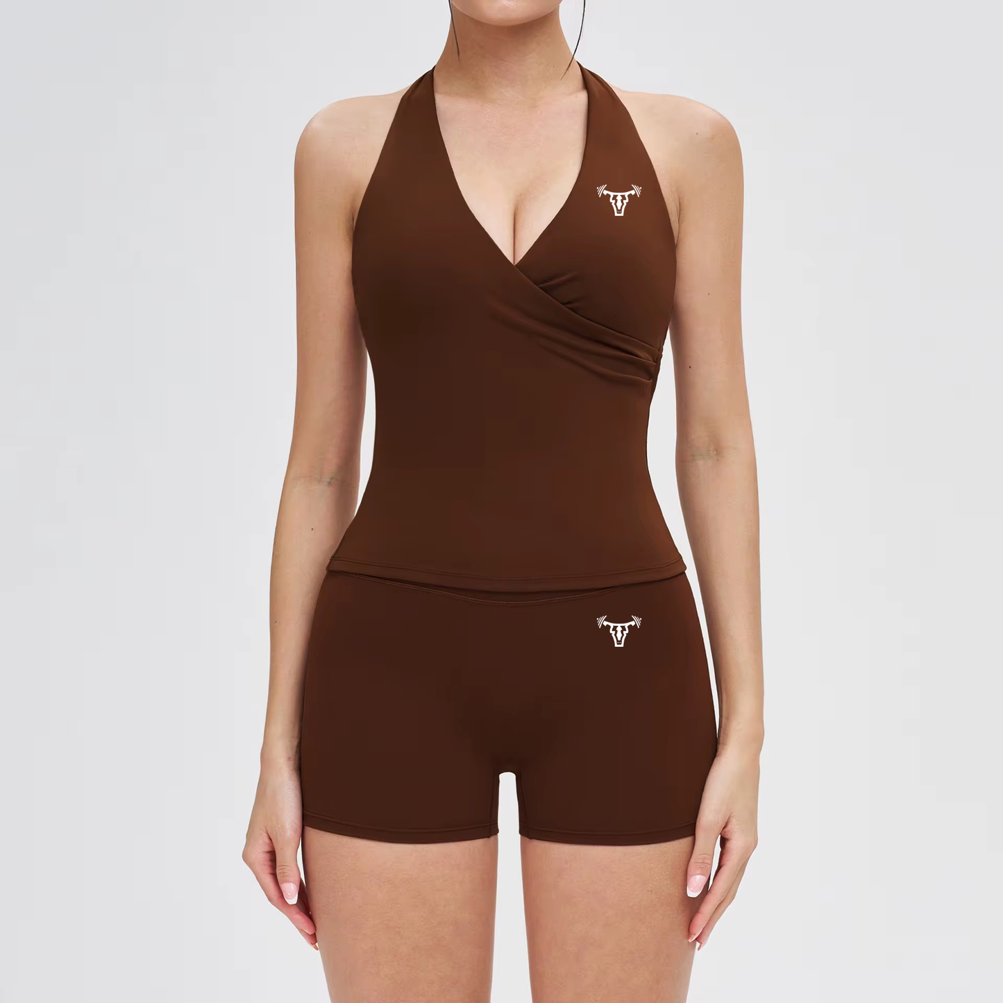 Limitless Signature Halter Bra Coffee