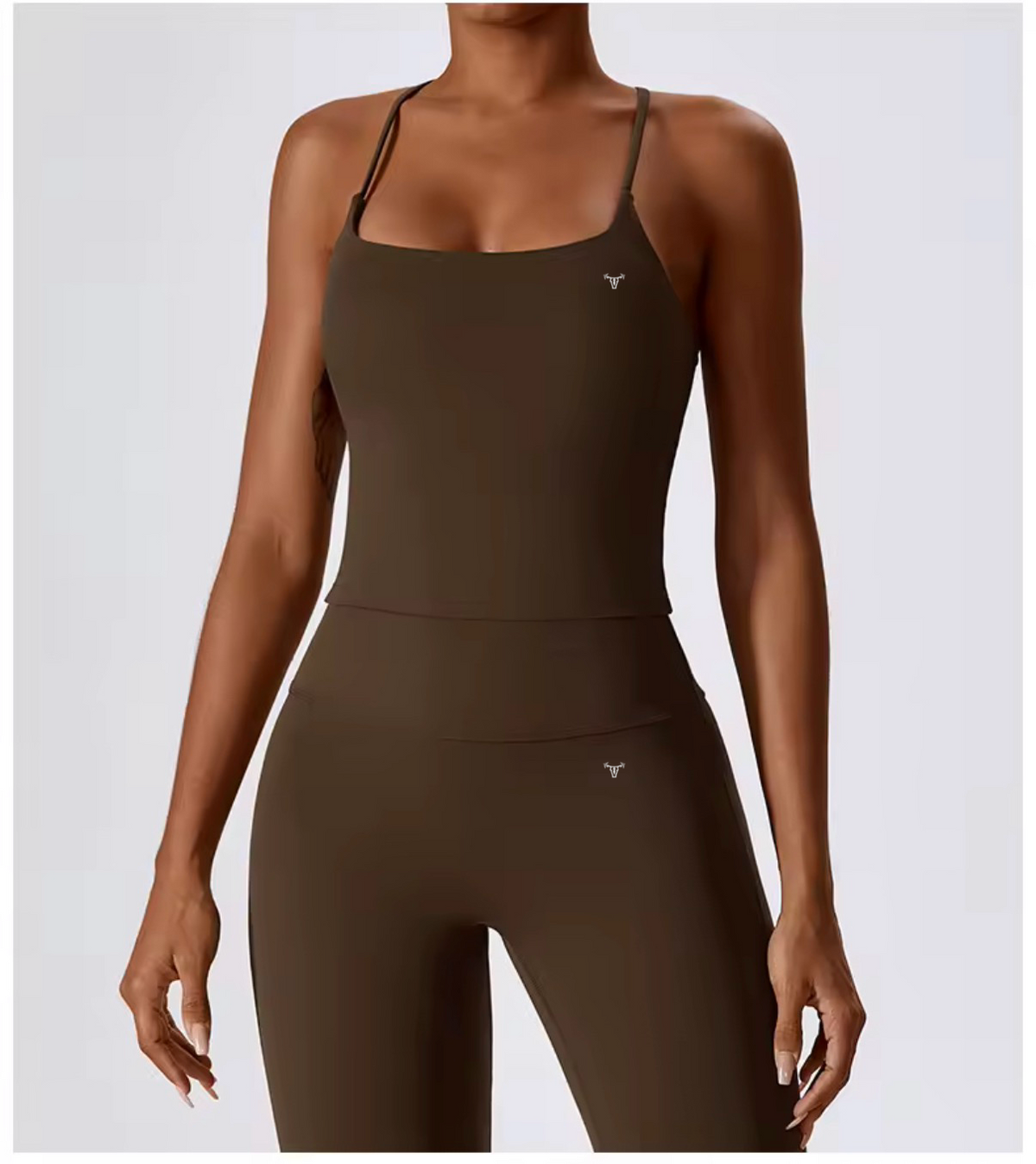 PRE-ORDER Limitless Crossback Tank Carob