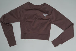 Iconic Seamless Rosewood Cropped Long sleeve