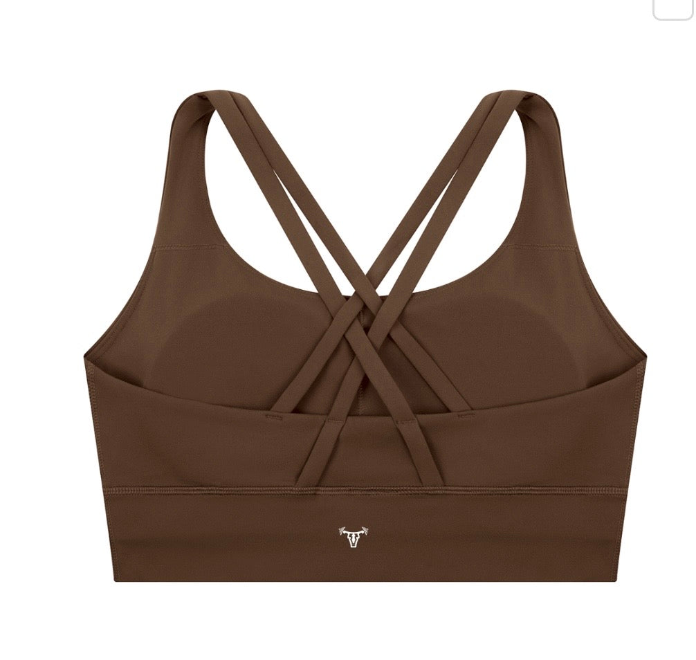 Women's Iconic Criss Cross Bra Cocoa