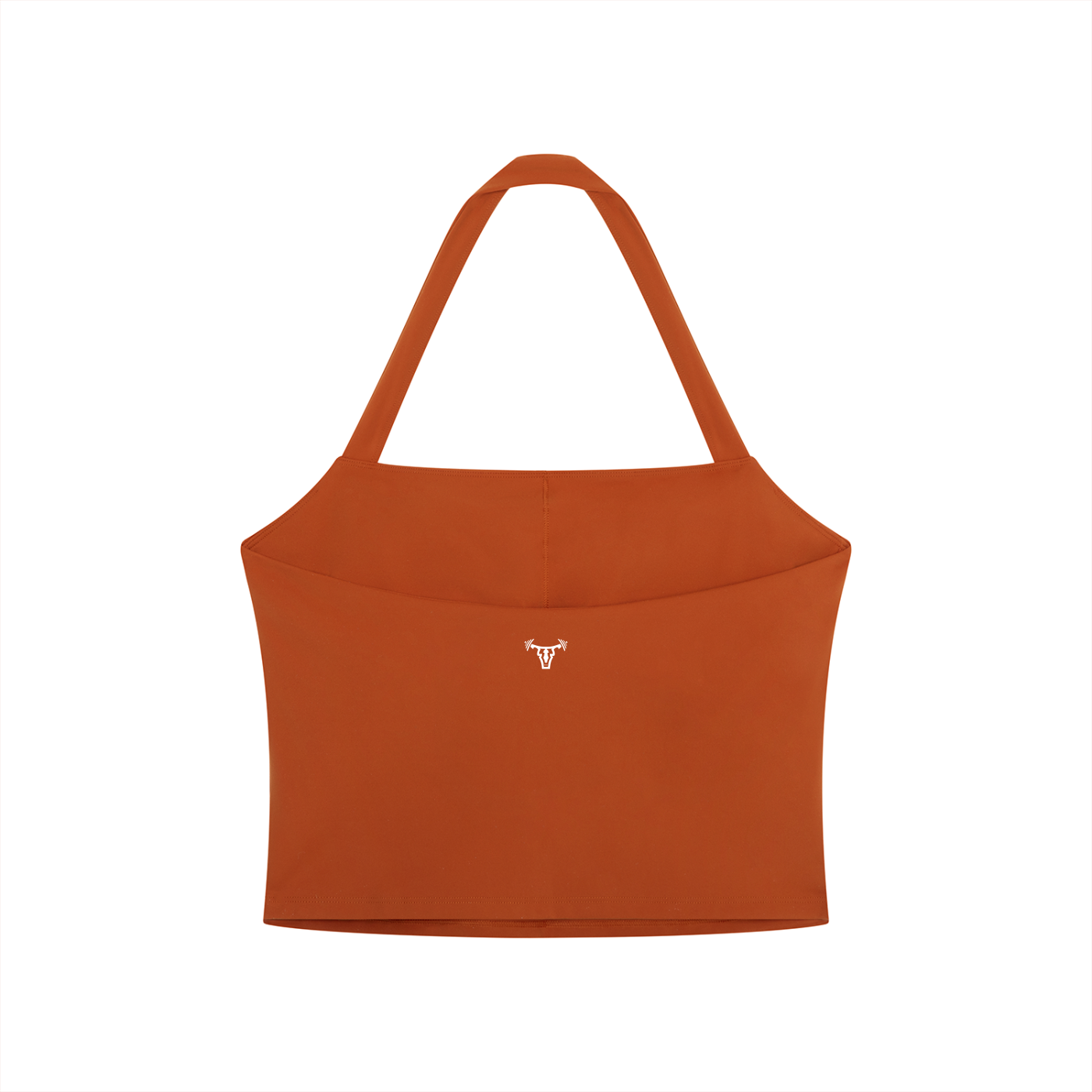 Women's Halter Iconic Crop Top Burnt Orange