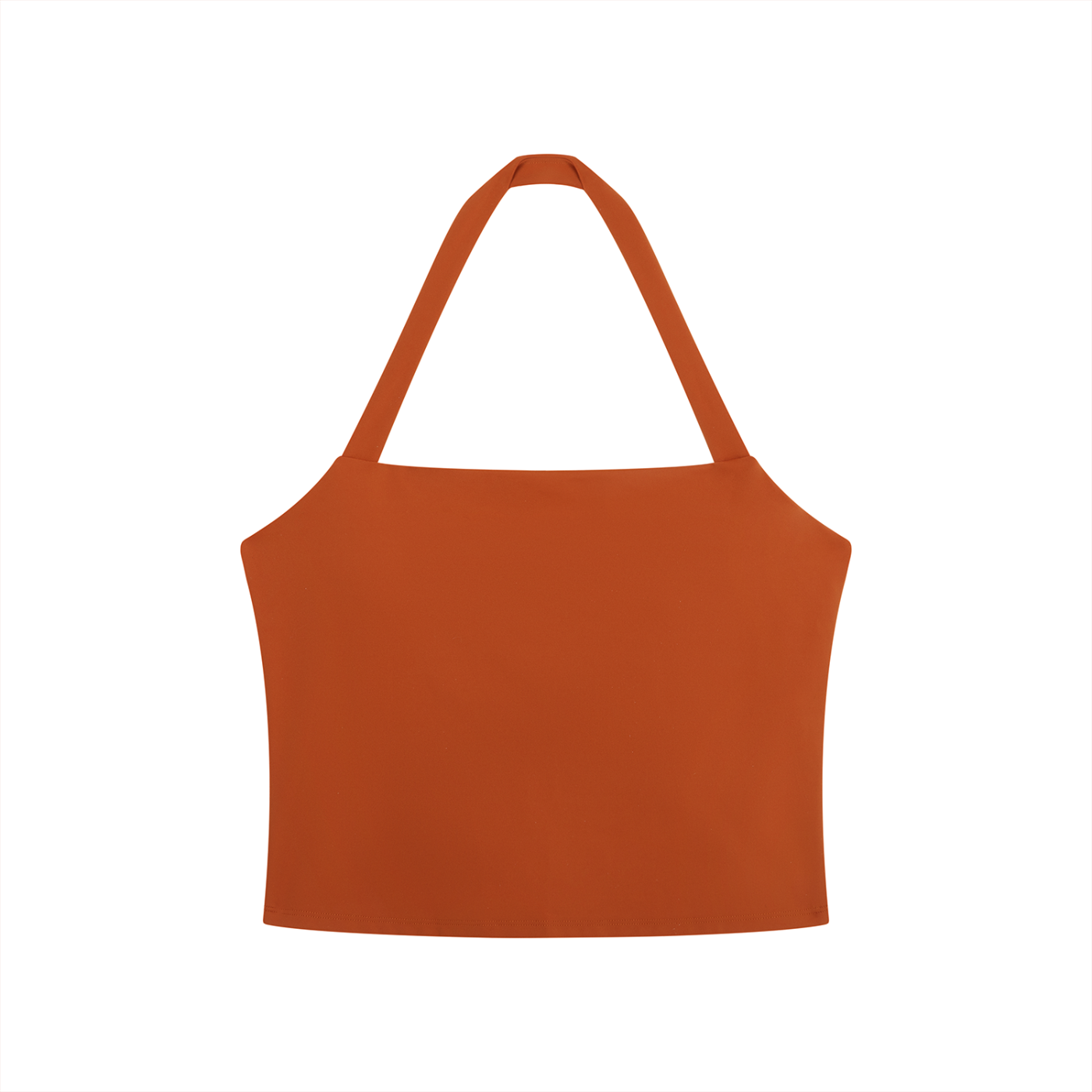 Women's Halter Iconic Crop Top Burnt Orange
