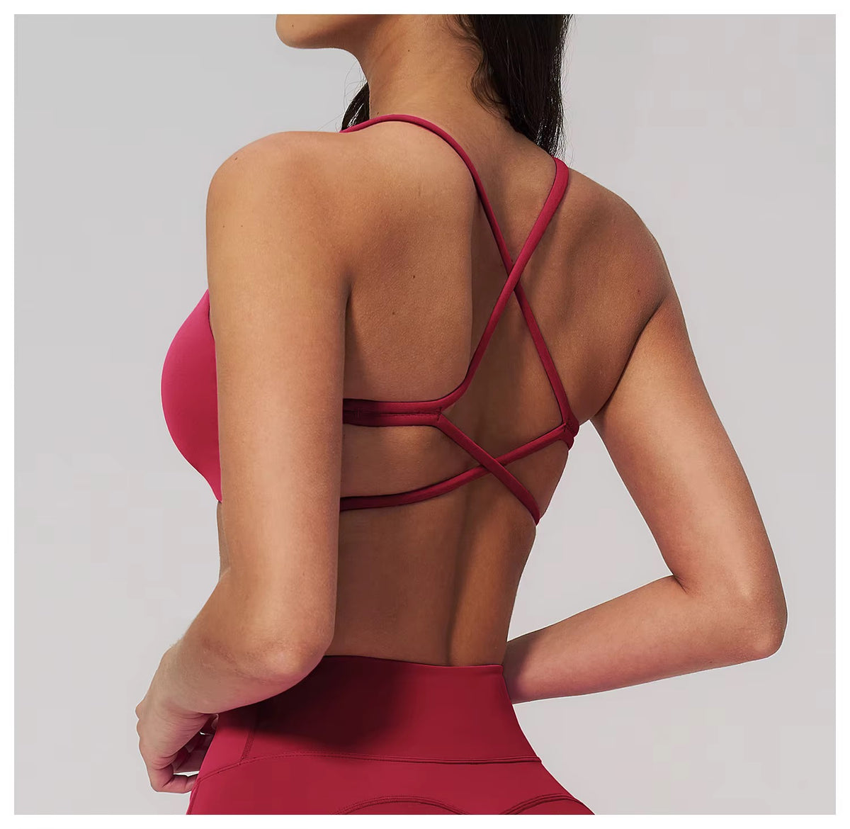 Limitless Crossback Bra Bills Red