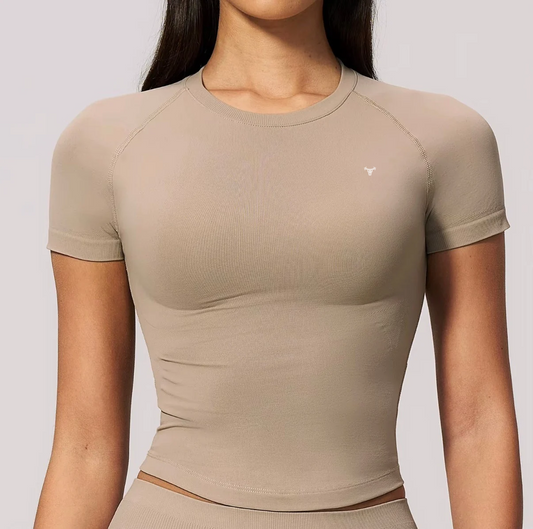 PRE-ORDER Seamless Sculpt Tee Hazelnut