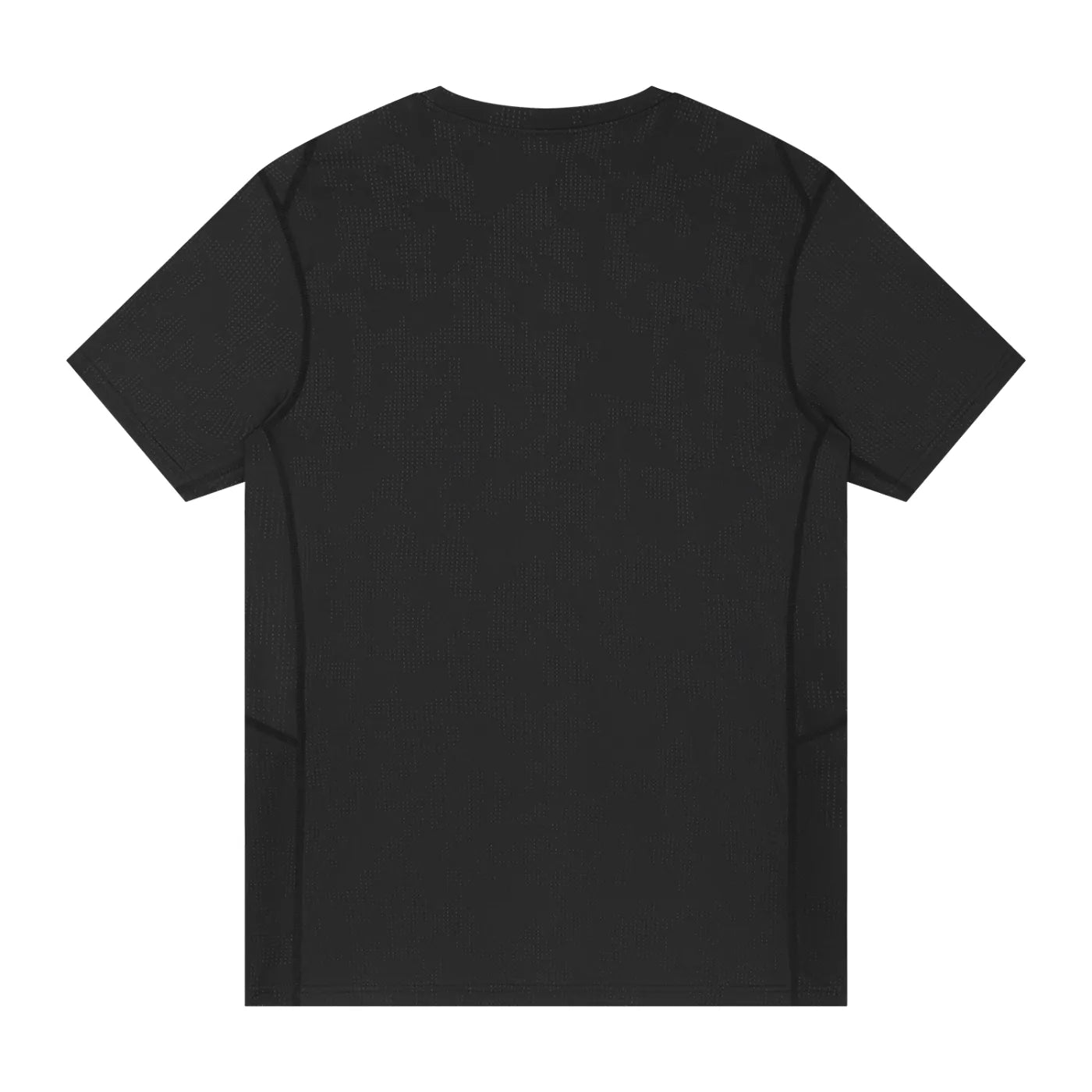Men's Jacquard Slim Mesh T-Shirt Black