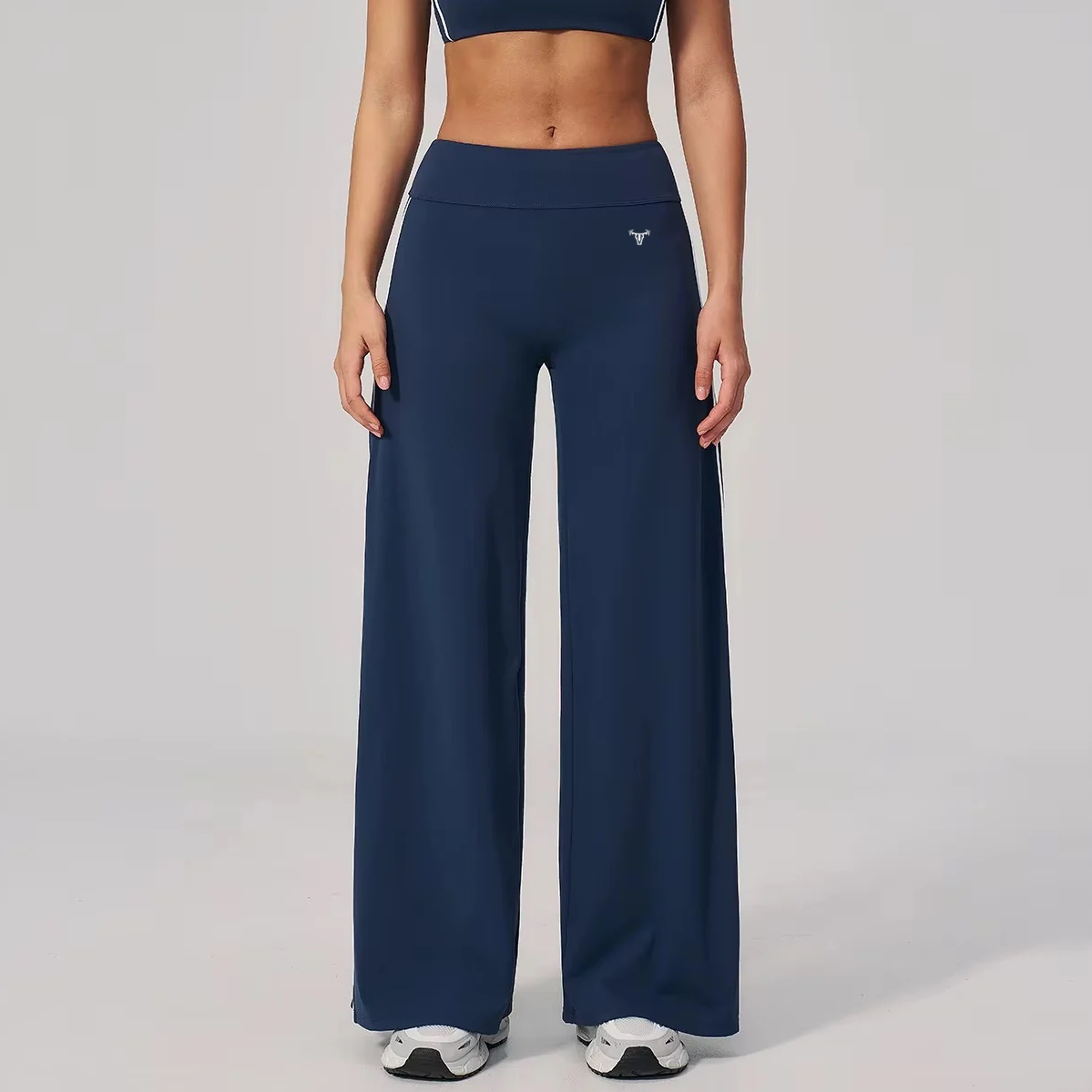 PRE-ORDER Limitless Varsity Wide Leg Pants Midnight