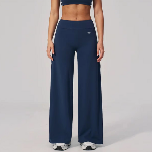 PRE-ORDER Limitless Varsity Wide Leg Pants Midnight