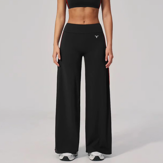 PRE-ORDER Limitless Varsity Wide Leg Pants Onyx