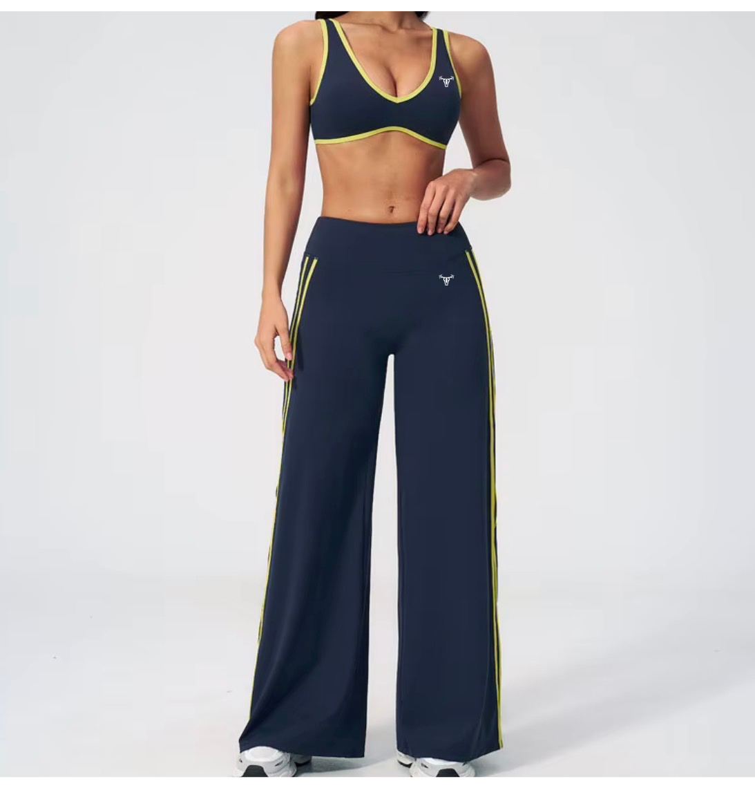 Limitless Varsity Bra Midnight Lime