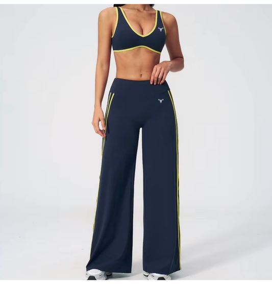 Limitless Varsity Pants Midnight Lime