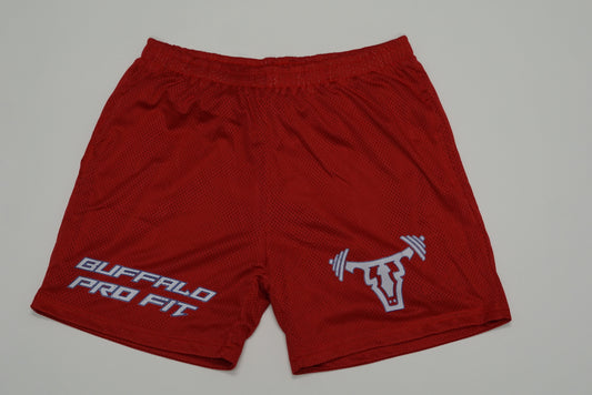 Statement Mesh Shorts Bills x Red