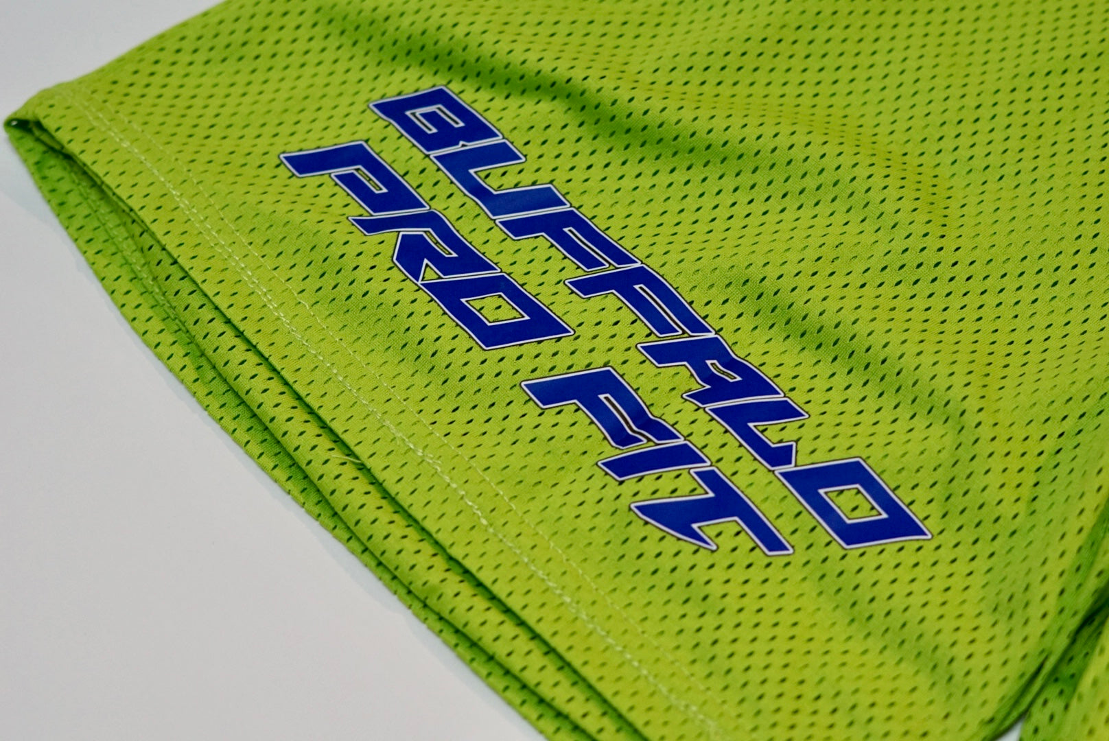 Statement Mesh Shorts Lime Green/Electric Blue