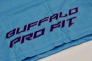 Statement Mesh Shorts Carolina Blue/Purple